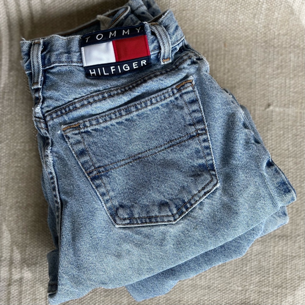 Vintage Aughts Tommy Hilfiger Light Blue High-Rise Jeans